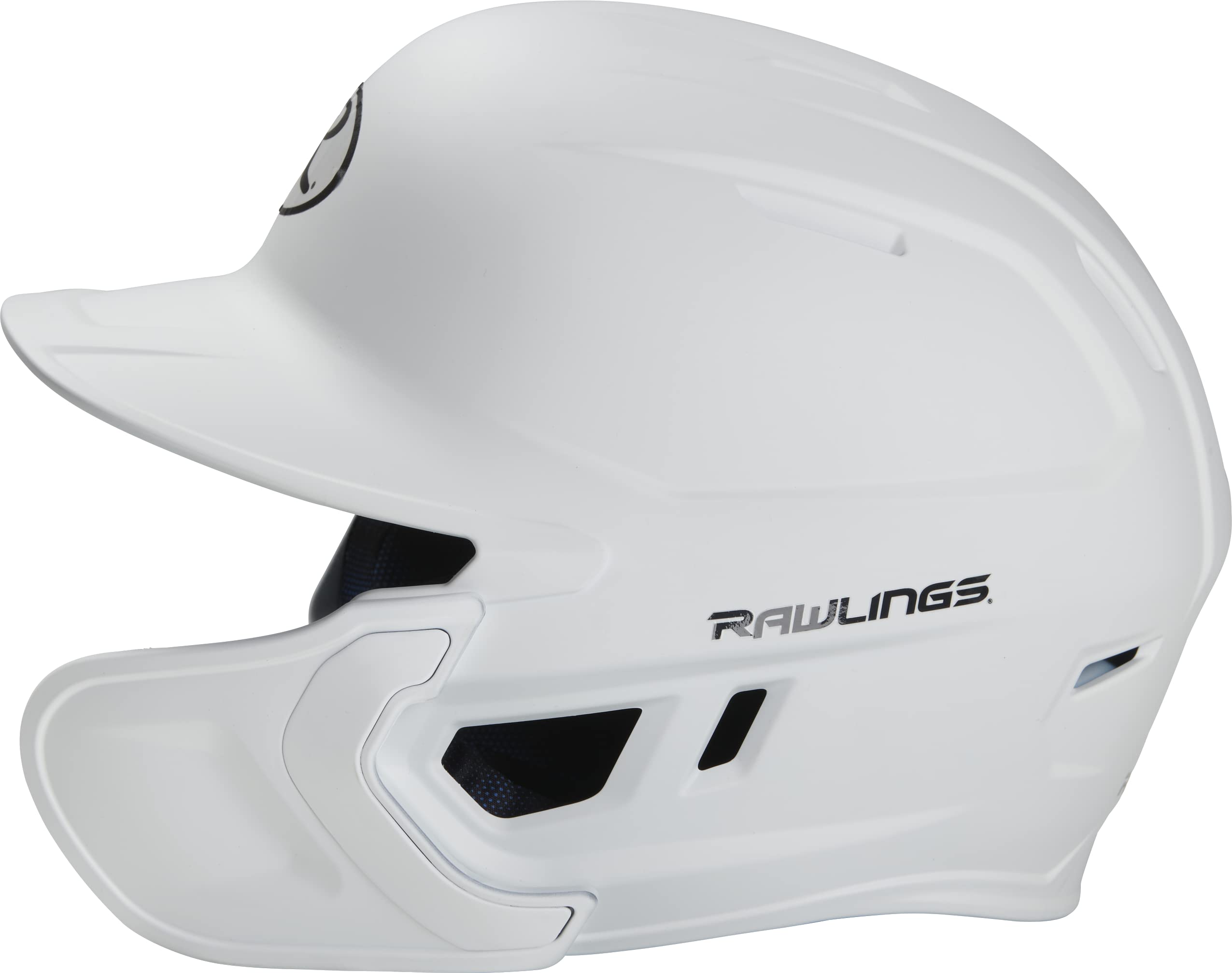 Rawlings 2022 Mach 1-Tone Matte Baseball Batting Helmet W/Rhb Adjext, Senior, Matte White