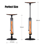 Gobko Bike Floor Pump With Gauge,Floor Bicycle Pump With Both Presta And Schrader Bicycle Pumps Valves High Pressure 160Psi Mult