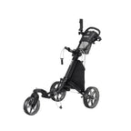 Kvv 3 Wheel 360 Rotating Front Wheel Foldable/Collapsible Golf Push Cart With Foot Brake Open And Close In One Second-Free Umbre