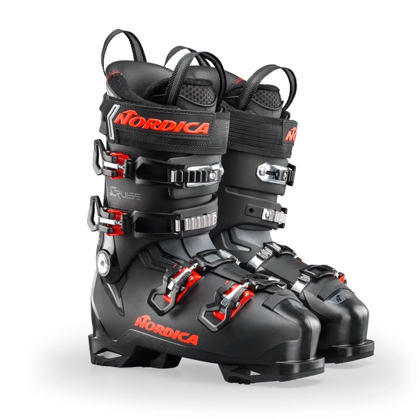 Nordica Cruise 120 Mens Comfort Fit All Mountain Alpine Ski Boots (Black/Anthracite/Red, 25.5)