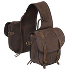 Tough-1 Soft Lth T1 Saddle Bag Brown