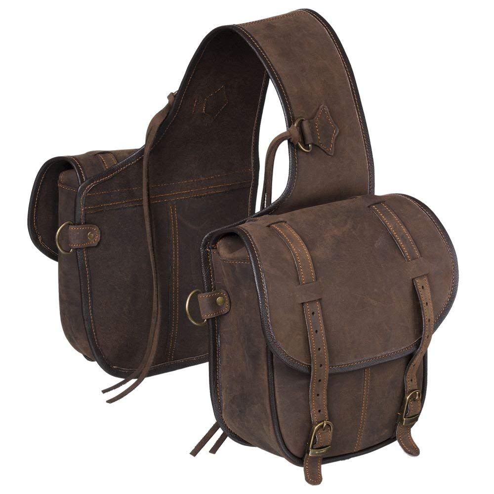 Tough-1 Soft Lth T1 Saddle Bag Brown
