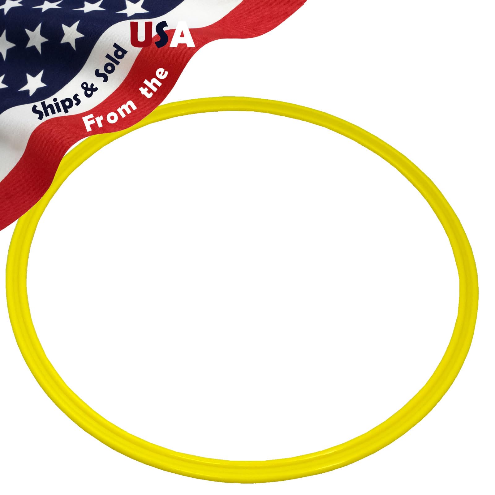 BlueDot Trading Agility Training Rings | 15 Plastic Speed Rings for Sports | Adjustable Hoop Exercise Ring Set for Speed Agility
