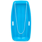 Best Choice Products 35In Kids Plastic Toboggan Snow Sled W/Pull Rope, 2 Handles - Blue