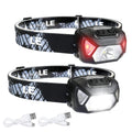 LE Headlamp Rechargeable, LED Head Lamp with 6 Modes for Camping & Hiking Gear Essentials, IPX4 Waterproof High Lumen Bright Hea