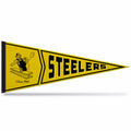 Rico Industries Nfl Football Pittsburgh Steelers Retro - Alt 12'' X 30'' Felt Wall D  Cor Pennant - Great For Home/Bed Room/Man