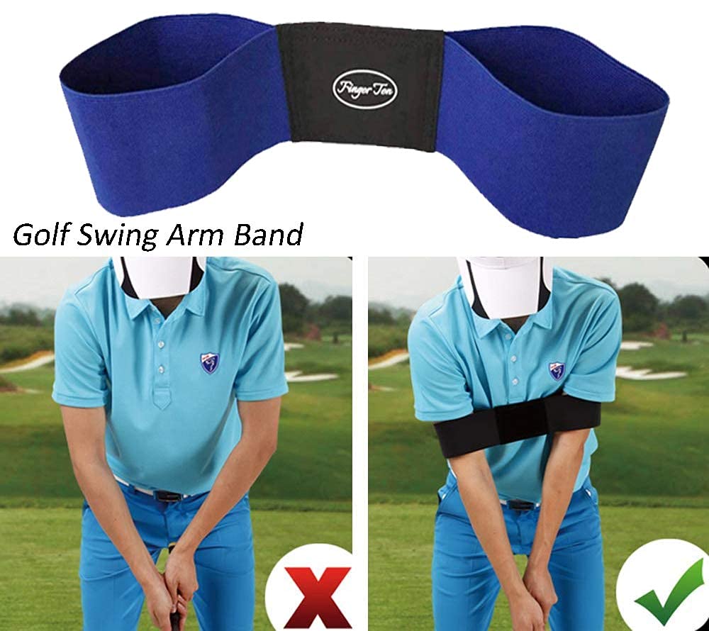 Amy Sport Golf Swing Training Aid Arm Band Trainer Impact Ball Inflator Assist 4 Pack Trainer Equipment Posture Motion Correctio