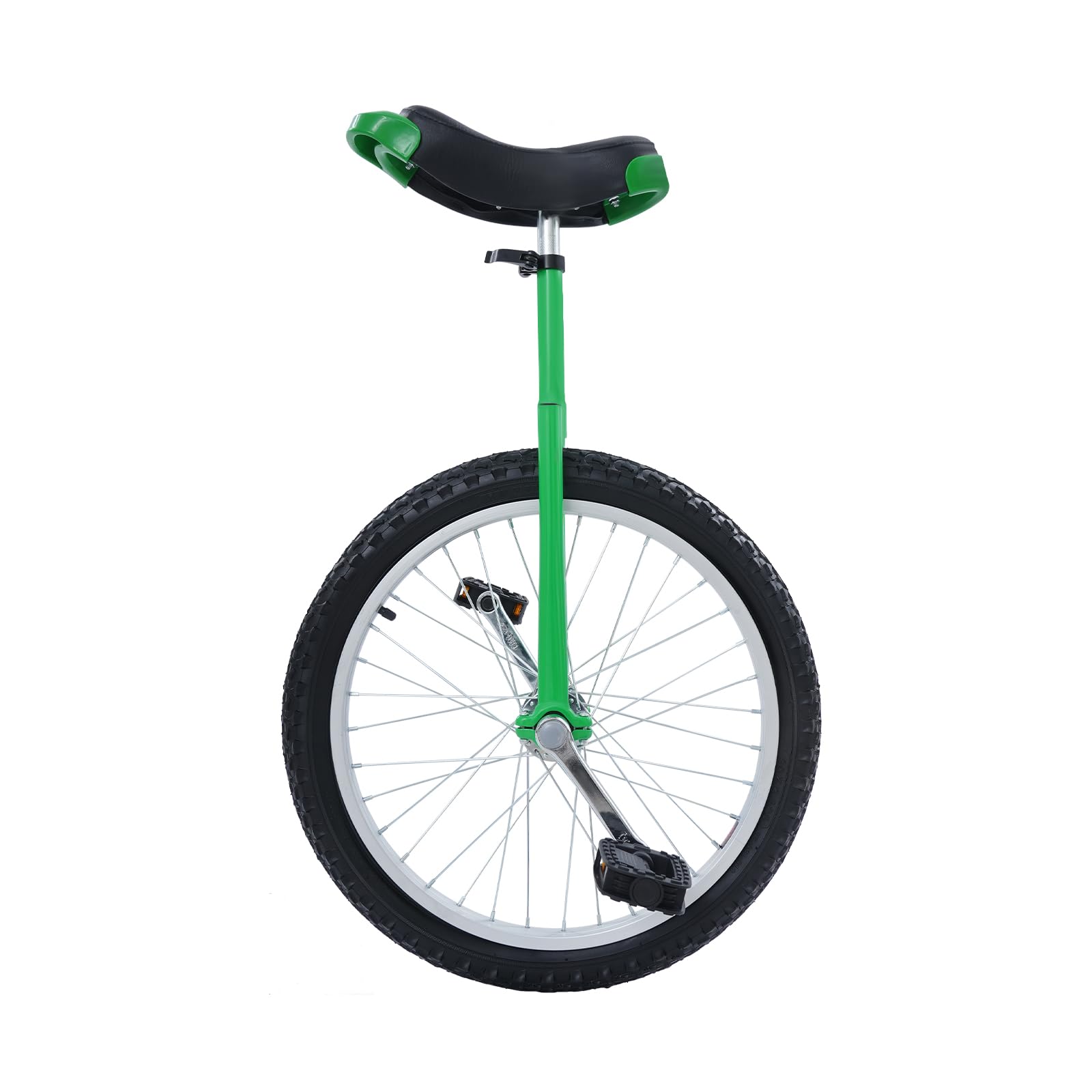 DYNAMI 20 Inch Unicycle with Adjustable Height,Lightweight Outdoor Unicycle with Anti-Skid Tire & Curved PU Seat,Fit Heights 4.6