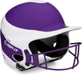RIP-IT | Vision Pro Softball Batting Helmet with Face Mask | Matte | Two-Tone Purple S/M | Lightweight Womens Sport Equipment