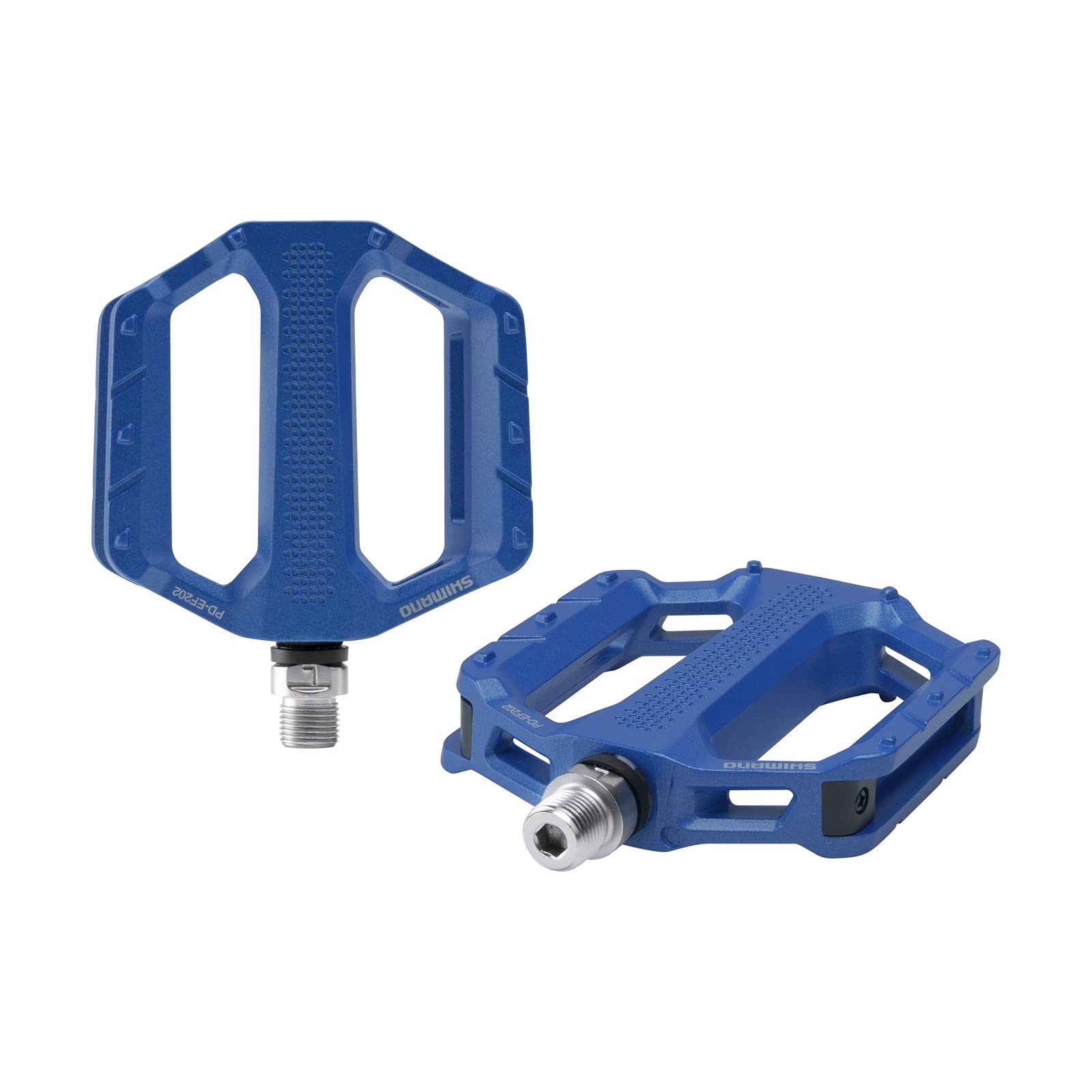 Shimano Pd- Ef202 Casual Riding Flat Pedal, Blue, One Size