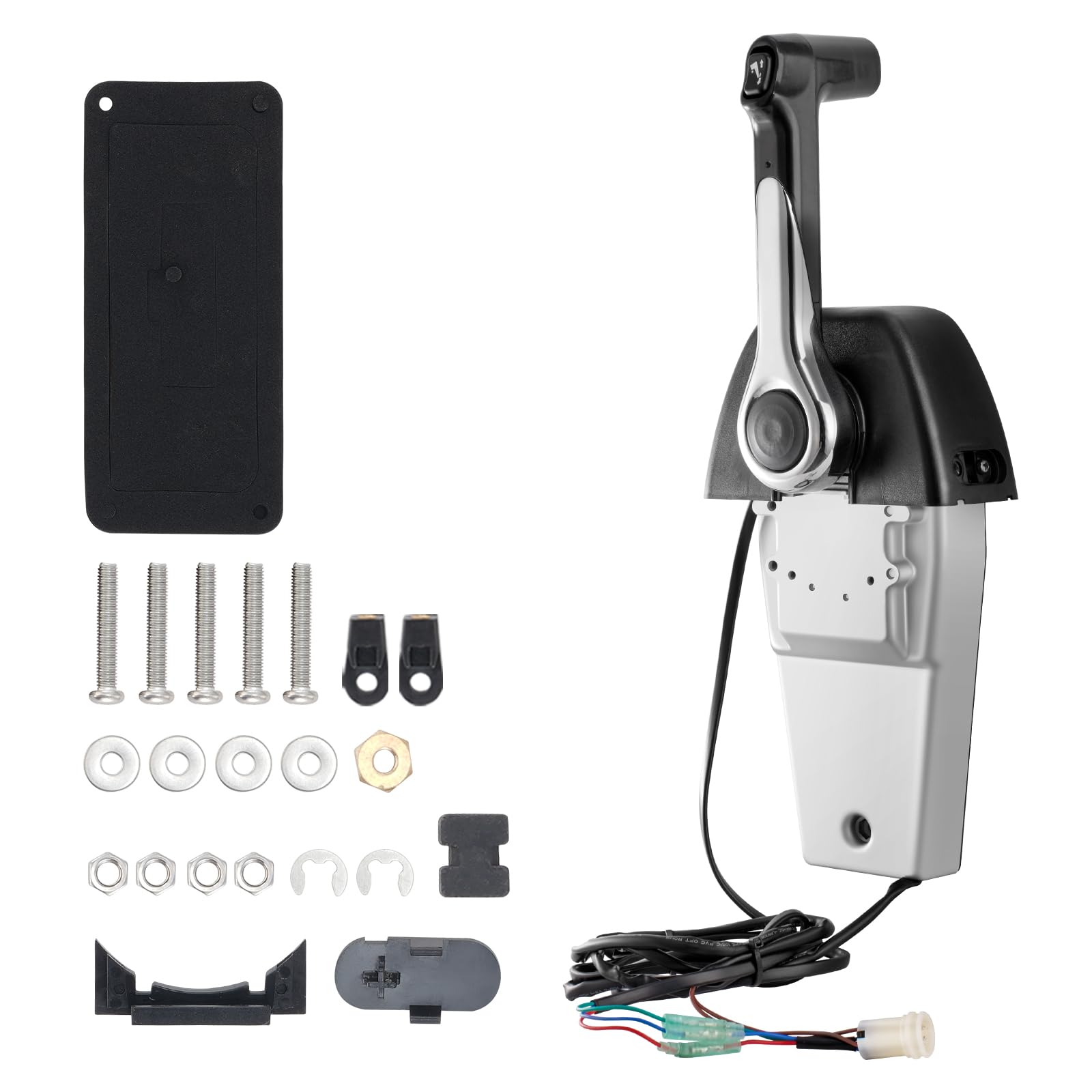 Vevor Boat Throttle Control, 704-48205-P1 Top-Mounted Outboard Remote Control Box For Yamaha 4-Stroke, Marine Throttle Control B