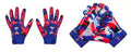 Under Armour Men'S F9 Nitro Novelty Football Gloves, (400) Royal/Red/Metallic Copper, Medium