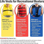 Seachoice 86060 Life Vest, Type Ii Personal Flotation Device  Yellow  Youth