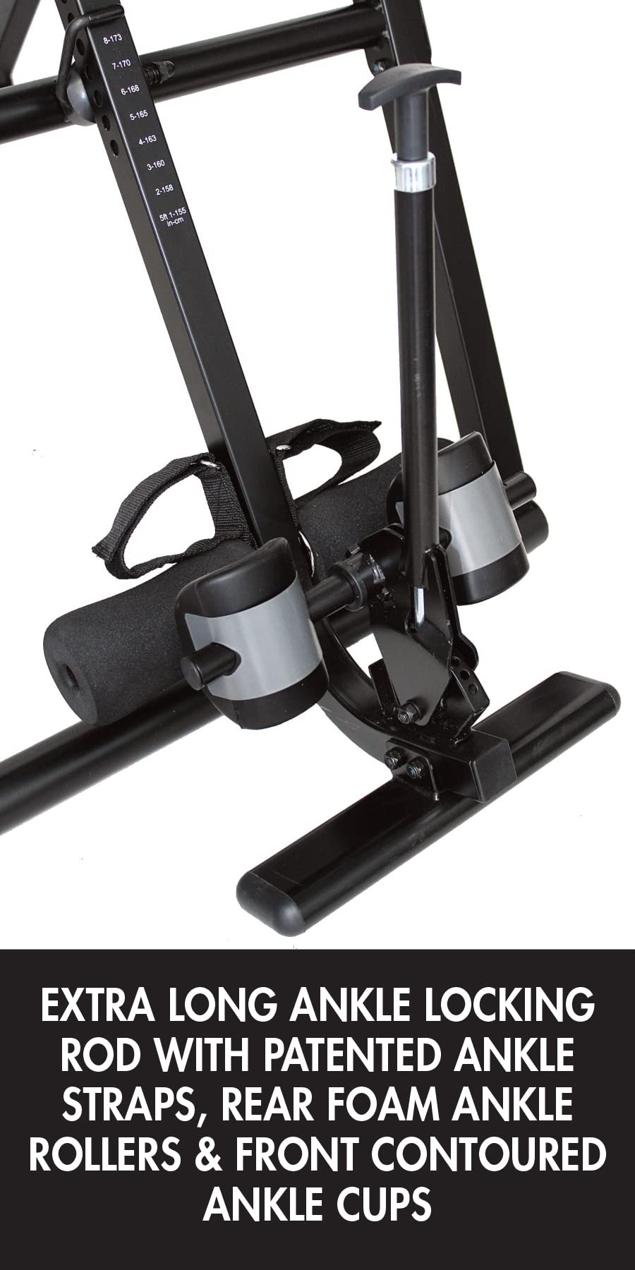 Health Gear Itm5500 Advanced Technology Inversion Table With Vibro Massage & Heat - Heavy Duty Up To 300 Lbs., Black/Red