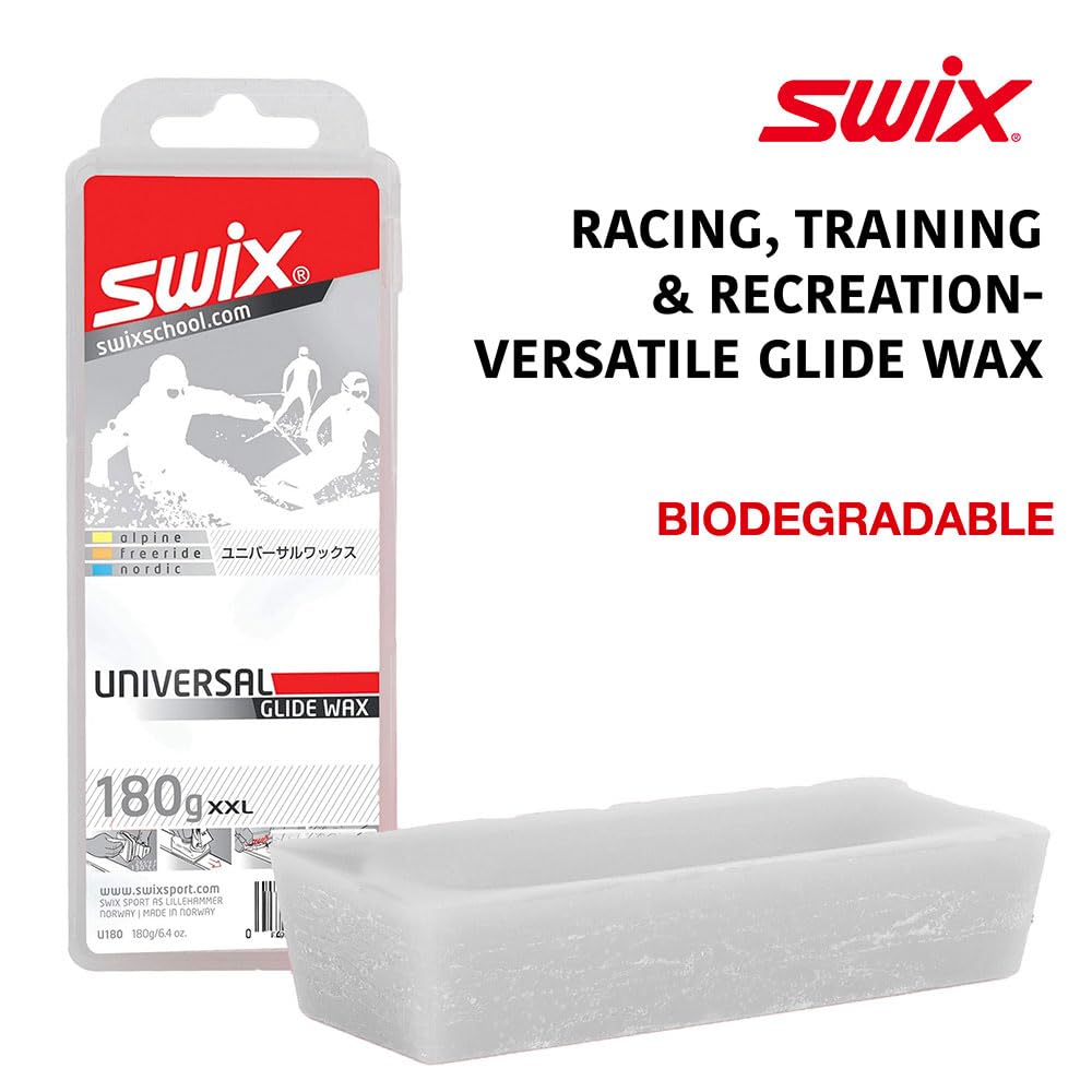 Swix Universal Ski/Snowboard Glide Wax, 180G, One Size (U180)