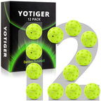 Yotiger Pickleball Balls, 12 Pack 40 Holes Outdoor Pickleball Balls, High Visibility And Bounce, Stylish And Durable Pickleball 