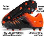 Vizari Liga Kids Firm Ground (FG) Soccer Cleats -Black/Orange, Youth Sizes 8C-Y Under $30