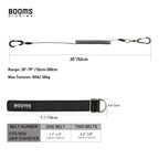 Booms Fishing T02 Fishing Pole Tether With 7.1'' Belt, Kayak Paddle Leash, Paddle Board Fishing Accessories, Heavy Duty Fishing