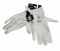 Under Armour Men'S F9 Nitro Novelty Football Gloves, (101) White/Distant Gray/Metallic Silver, Medium