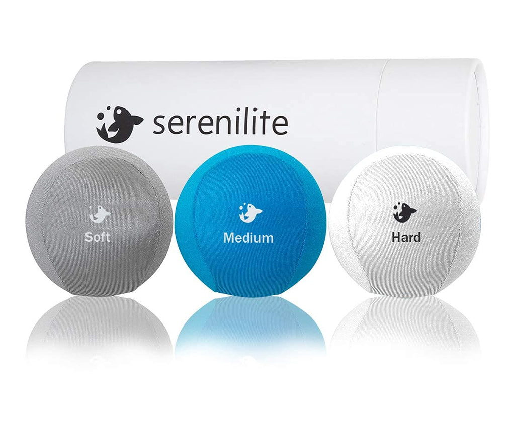 Serenilite 3X Hand Therapy Exercise Stress Ball Bundle For Adults, Grip Strengthening, Tri-Density Squeeze Balls, Hand Grip Stre