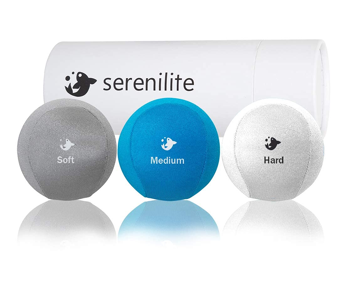 Serenilite 3X Hand Therapy Exercise Stress Ball Bundle For Adults, Grip Strengthening, Tri-Density Squeeze Balls, Hand Grip Stre