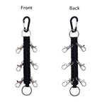 Deeka Paracord Handmade Cheer Bows Holder For Cheerleading Teen Girls High School College Sports - Black