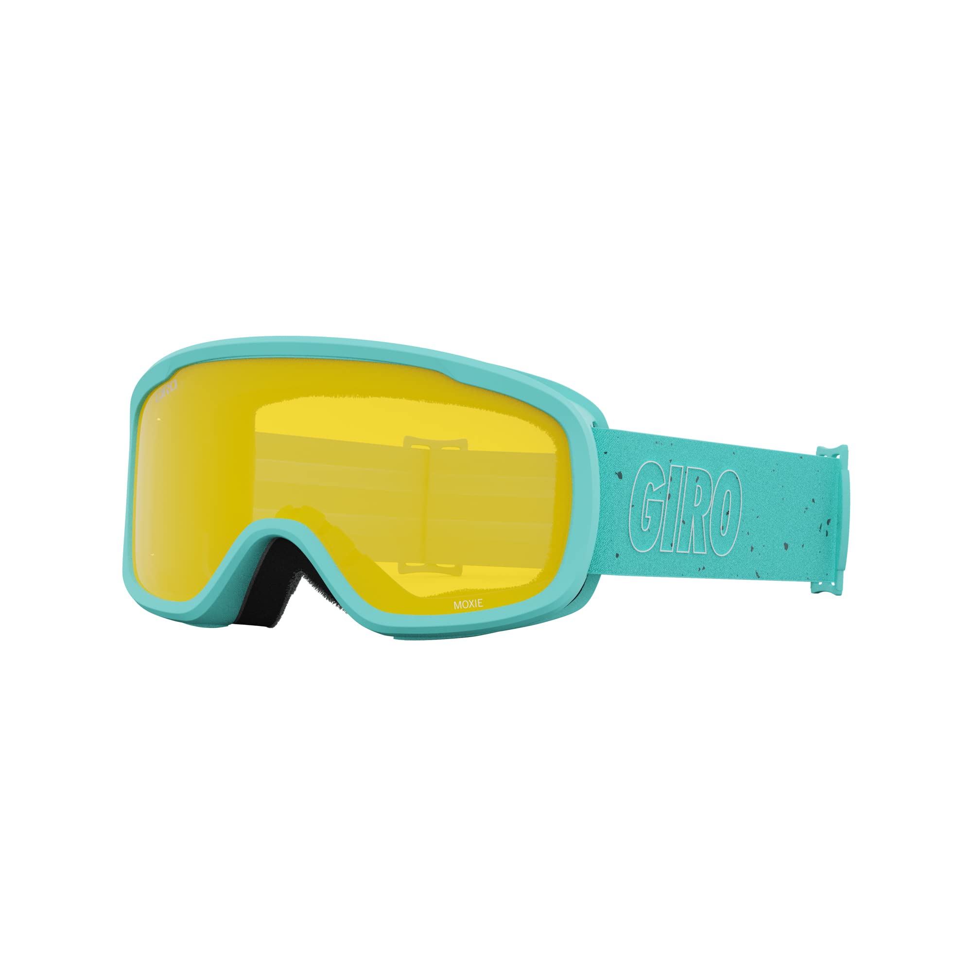 Giro Moxie Ski Goggles - Snowboard Goggles For Women  Youth - Glaze Blue Mica Strap With Amber Pink  Yellow Lenses