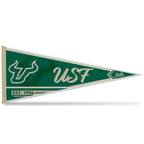 Rico Industries Ncaa South Florida Bulls - Usf Classic 12'' X 30'' Felt Wall D  Cor Pennant - Great For Home/Bed Room/Man Cave D