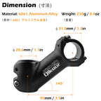 Triwonder 31.8 Bike Stem 45 Degree 90Mm Bicycle Handlebar Stem Riser Bar Clamp Mtb Stem For Road Bike Mountain Bike Bmx