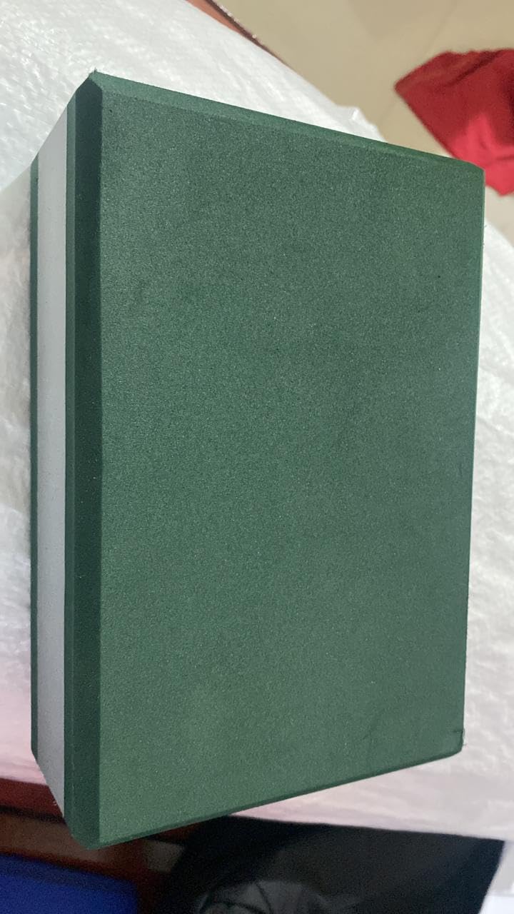 Preeti Yoga Foam Block For Enhanced Stability And Alignment | Essential Yoga Prop For Balance And Posture Support | Green (Pack