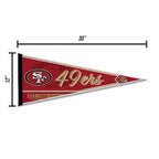 Rico Industries Nfl Football San Francisco 49Ers Classic 12'' X 30'' Felt Wall D  Cor Pennant - Great For Home/Bed Room/Man Cave