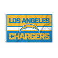 Rico Industries NFL Football Los Angeles Chargers Bold 3' x 5' Banner Flag Single Sided - Indoor or Outdoor - Home D  cor