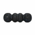 MeadawgsExpanded Polypropylene Fitness Roller Myofascial Release Peanut Foam Roller Ergonomic Shape Peanut Massage Ball Black Bl