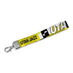 Rico Industries Nba Basketball Utah Jazz Wrist Lanyard Key Chain, Cute Wristlet Strap Keychain Holder For Women Men Car Keys Id