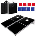 Nova Microdermabrasion 4 Ft X 2 Ft Cornhole Set, Aluminum Cornhole Outdoor Game Boards W/8 Regulation Bean Bags And Carrying Cas