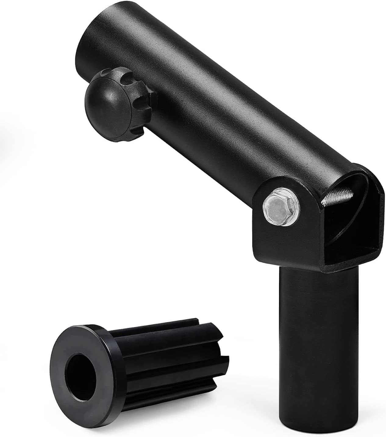 Yes4All T-Bar Row Plate Post Insert Landmine - Fit 2    Olympic Bars - Full 360    Swivel & Easy To Install (Black)