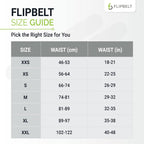 FlipBelt Zipper - White - XL, White, X-Large