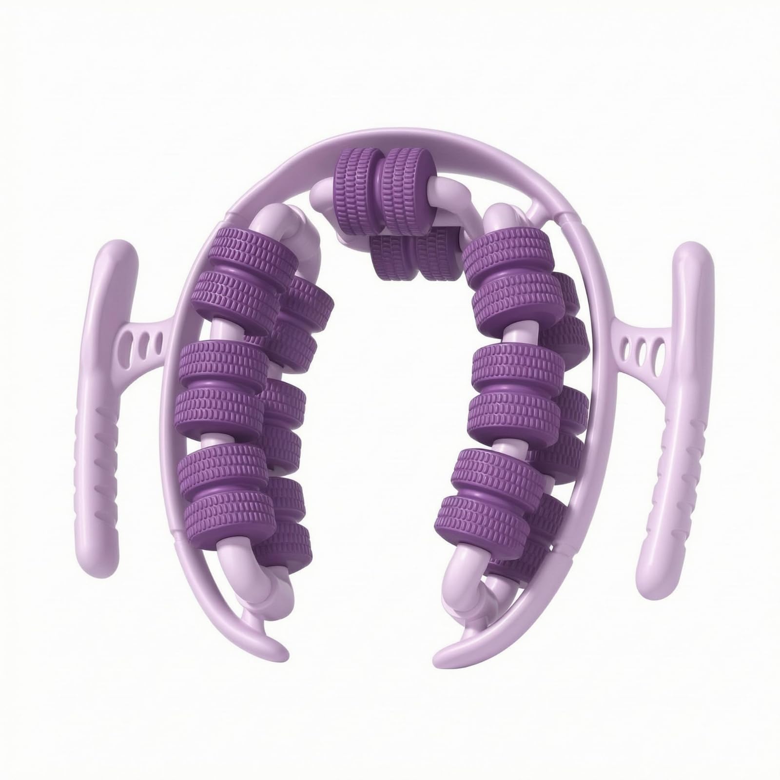 TRENDYNEST Textured Rollers CircularShaped Calf Roller Adjustable Frame Calf Massage Roller DoubleLayer Design Manual Leg Mass