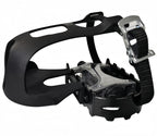 Ybeki Bike Pedals With Toe Clip And Straps, For Exercise Bike, Spin Bike And Outdoor Bicycles, 9/16-Inch Spindle Resin/Alloy Bic