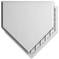 GoSports Baseball & Softball Home Plate - Heavy-Duty Rubber Throw Down Base with Waffle Bottom