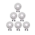 Magnetic Golf Hat Clip Golf Ball Aiming Marker Professional Golf Training Aids Accessories,6 Pieces (Sliver)