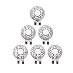 Magnetic Golf Hat Clip Golf Ball Aiming Marker Professional Golf Training Aids Accessories,6 Pieces (Sliver)