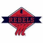 Rico Industries Ncaa Mississippi Rebels Diamond Shape Cut Pennant - Home And Living Room D  Cor - Soft Felt Ez To Hang