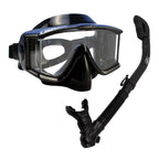 Snorkeling Scuba Dive Dry Snorkel Side-View Purge Mask Diving Gear, Allblack