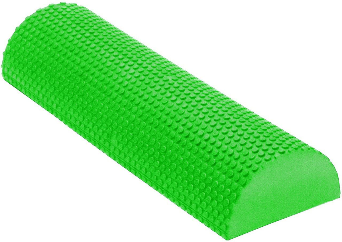 Physio Store HighDensity EVA Foam Rollers | Deep Tissue Massager | Myofascial Release Textured Bumps | 18?/ 45cm Half Roller |