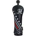 Big Teeth Golf Head Covers Driver Hybrid Fairway Usa Stripe And Star Golf Accessories (Hybrid Cover)