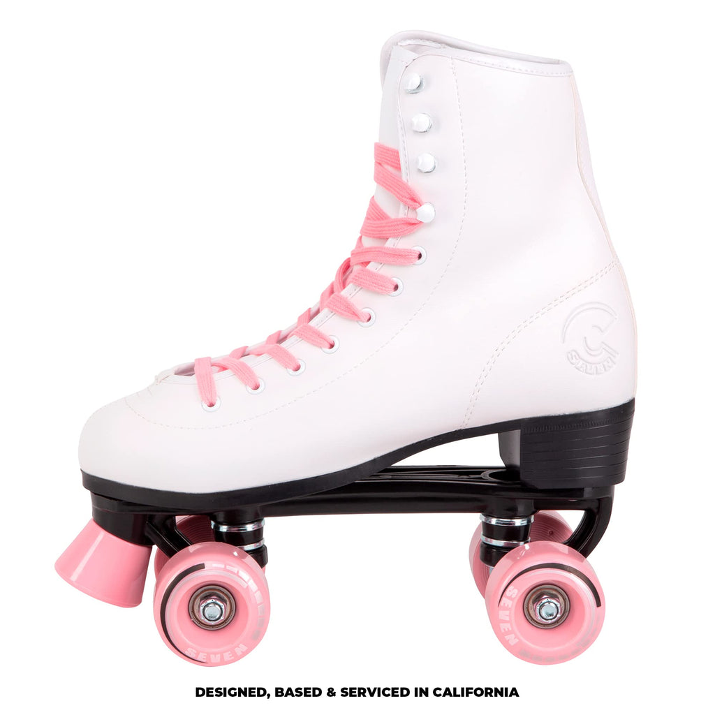 C   Seven C7Skates Quad Roller Skates | Retro Design (Candy Pink, Women'S 11 / Men'S 10)