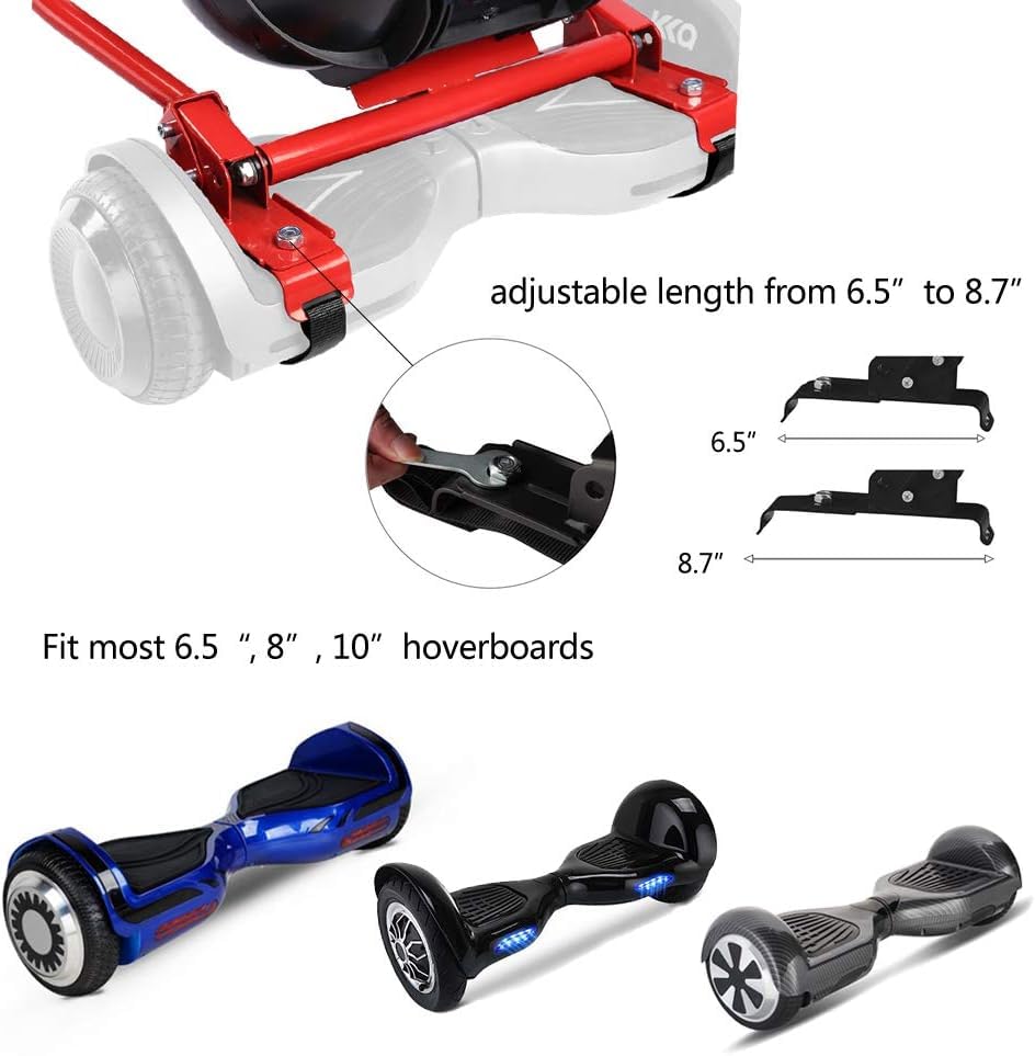 Hoverboard Seat Attachment For 6.5   -10    Hover Board, Buggy Go Kart Conversion Kit, Accessory For Self Balancing Scooter, Hov