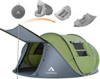 4-5 Person Easy Pop Up Tent Waterproof Automatic Setup 2 Doors-Instant Family Tents For Camping Hiking & Traveling