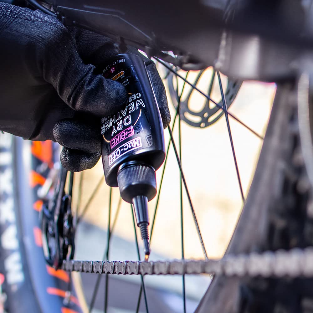 Muc-Off Ebike Dry Chain Lube, 1.7 Fl Oz - Bike Lube, Bike Chain Oil, Chain Wax For Dry Weather Conditions - Bike Lubricant For E